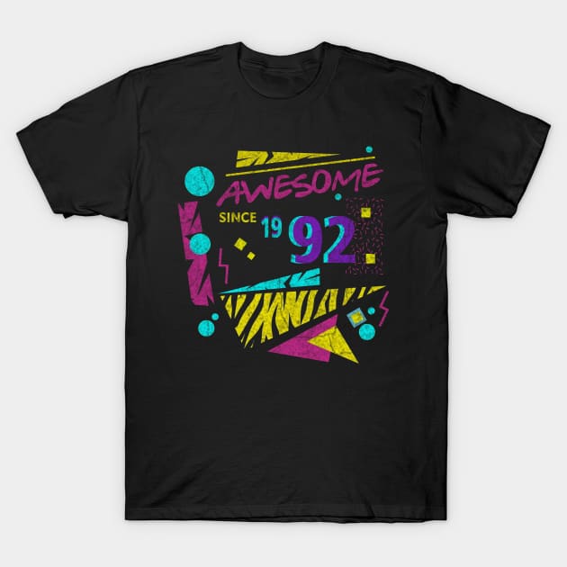 Awesome Since 1992-92’s Birthday Celebration, 41st Birthday T-Shirt by ysmnlettering